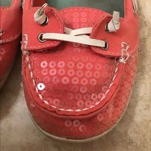 Cute Pink Bongo Sequined Flats